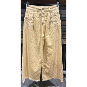 Women’s CLOSED Organic Cotton Yellow Wide Leg Jeans Size 26 *C7